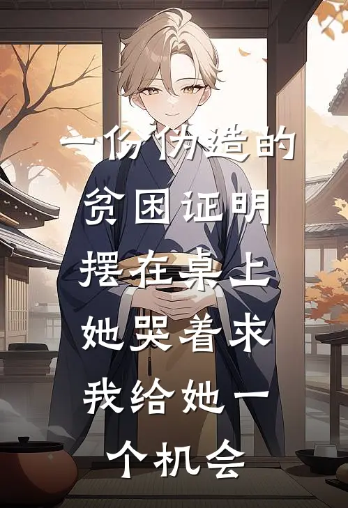 一份伪造的贫困证明摆在桌上，她哭着求我给她一个机会